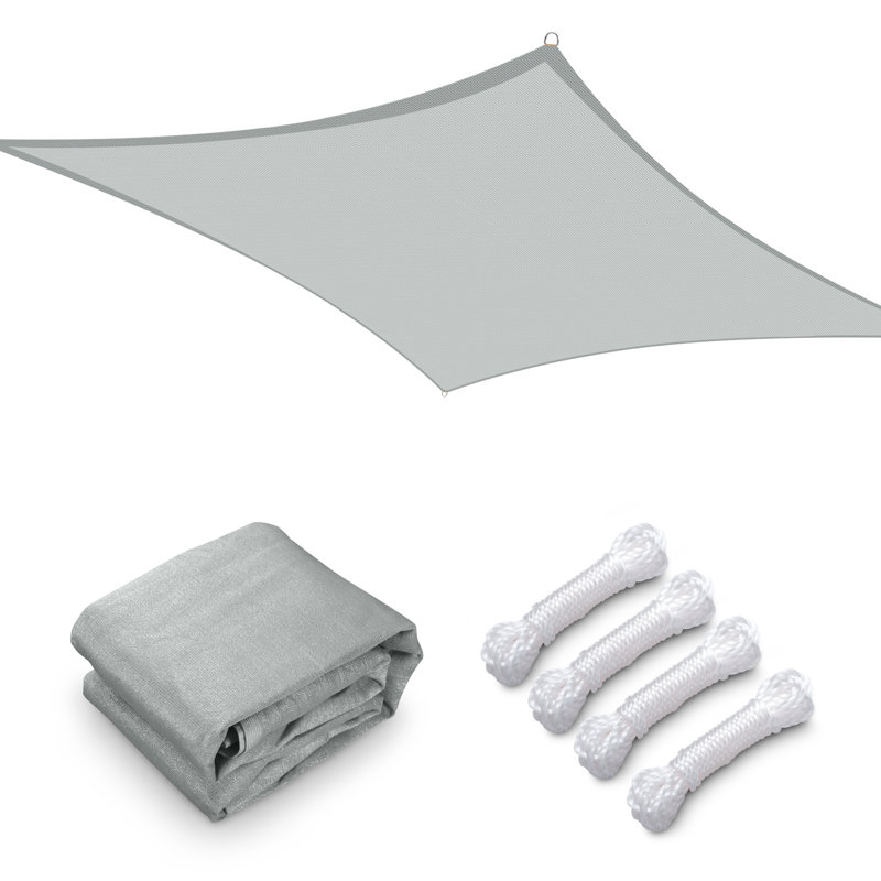 Yescom 20' x 23" Rectangular Shade Sail, Gray, 276" W x 264" L 