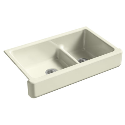 Whitehaven® 36" L x 22" W Double Basin Farmhouse/Apron Kitchen Sink