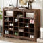Armoire pour 24 chaussures, brun rustique, contemporain pour le salon, chambre à coucher avec rangement brun moderne et espace, couloir-713182849