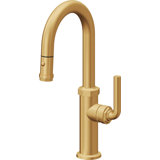 Descanso Kitchen Pull-Down Prep/Bar Faucet with Button Sprayer