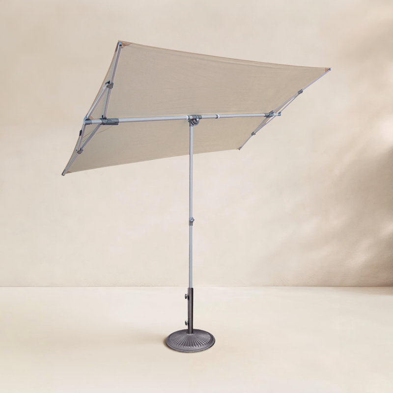 Karlson 83.6'' x 59.4'' Rectangular Market Umbrella, Antique Beige Sunbrella® Canvas