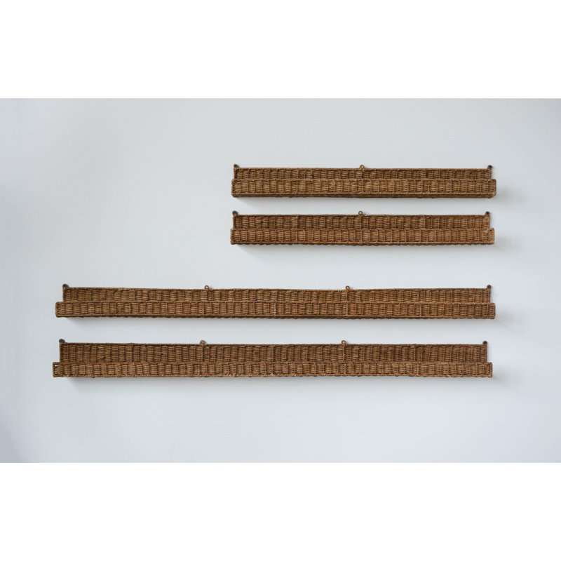 Maness Wicker Floating Shelf, 4" H x 60" W x 5" D