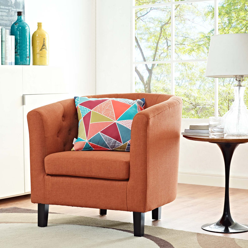 Modway Prospect Upholstered Armchair, Orange