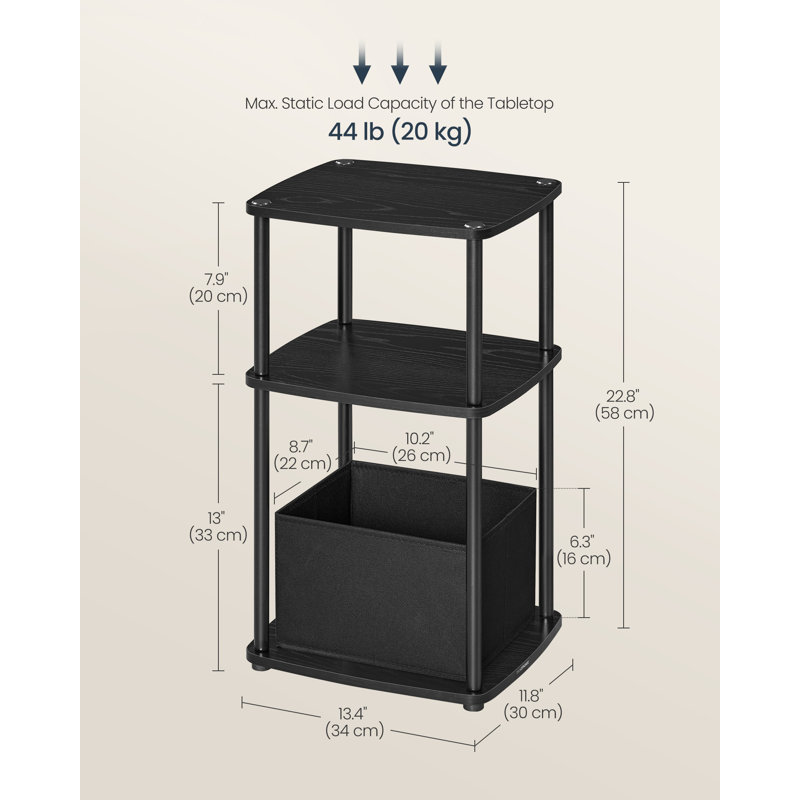 Table d'appoint, Noir ébène / noir