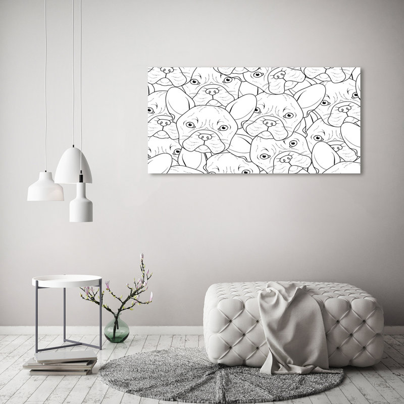 French Bulldogs - Wrapped Canvas Print