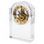 Roman Numeral Glass Mechanical Tabletop Clock