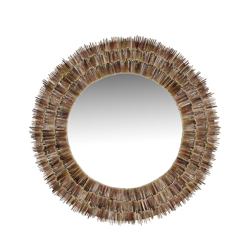Urchin Shell Flat Wall Mirror