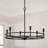6 - Light Dimmable Geometric Chandelier-187240729