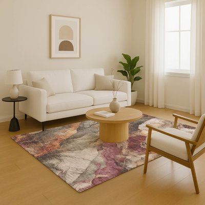 Premium Machine Washable Verlin AMF1787 Floral Rug
