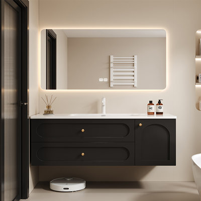 Simple stylish bathroom cabinet.