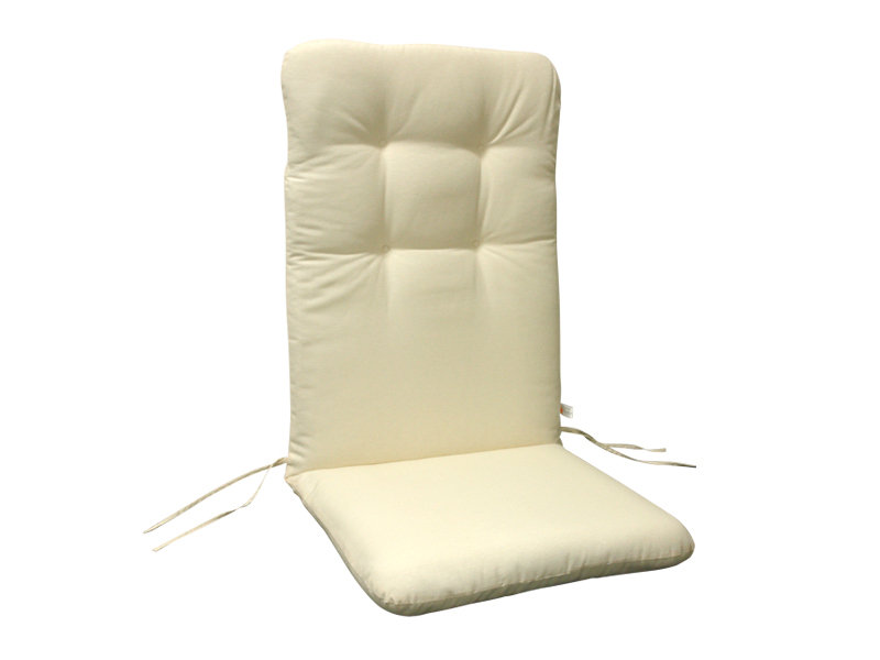 High Back Chair Cushion, Ecru