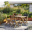 Flip Teak Folding Armchair