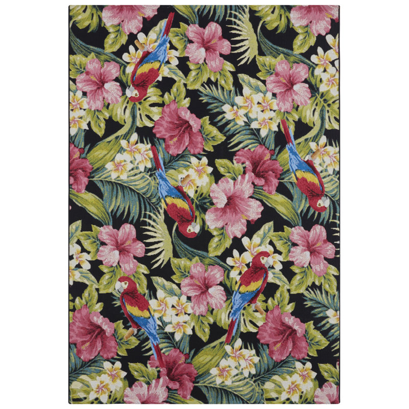 Feeling Green/Pink Indoor/Outdoor Rug, Runner 80 x 165cm