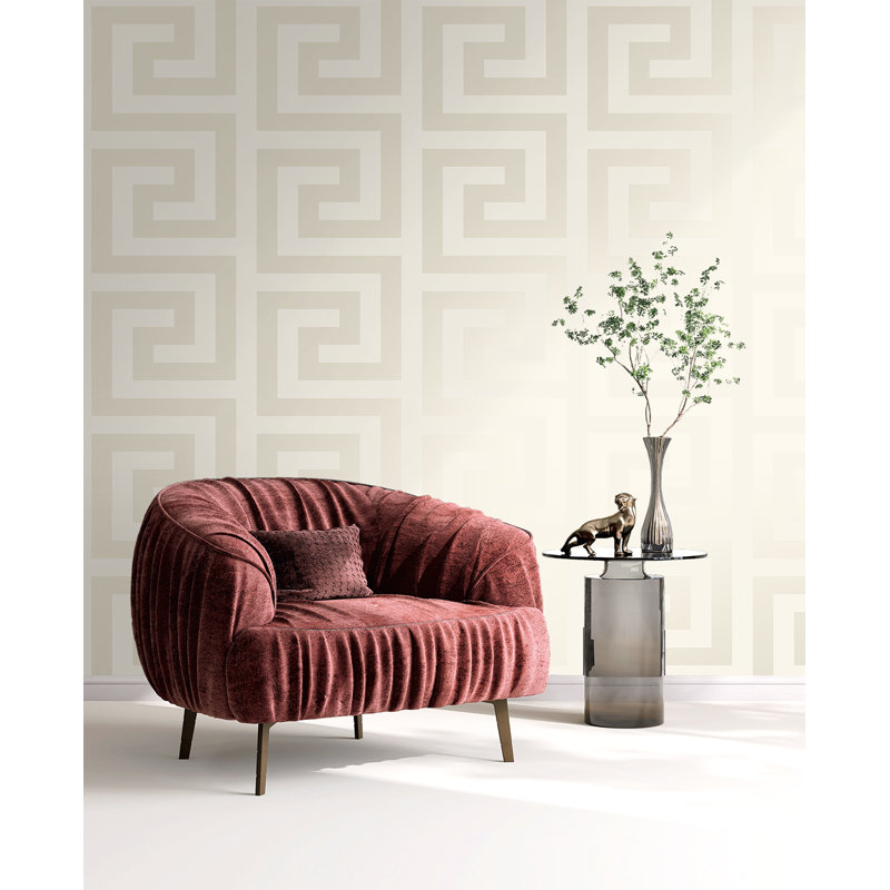  Papier peint non tissé Forte Designs, Crème, crème