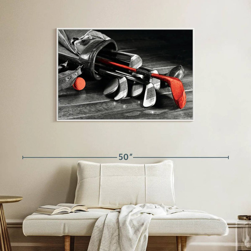 Équipement de golf, Cadre flottant blanc, 40 po x 27 po