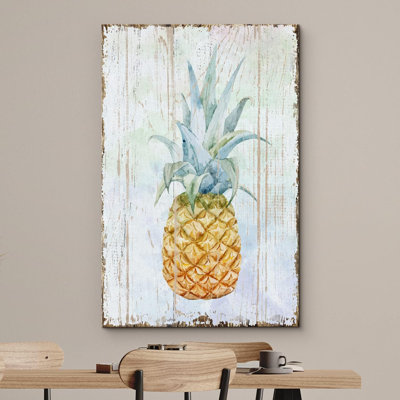 " Pineapple On Wood Style "