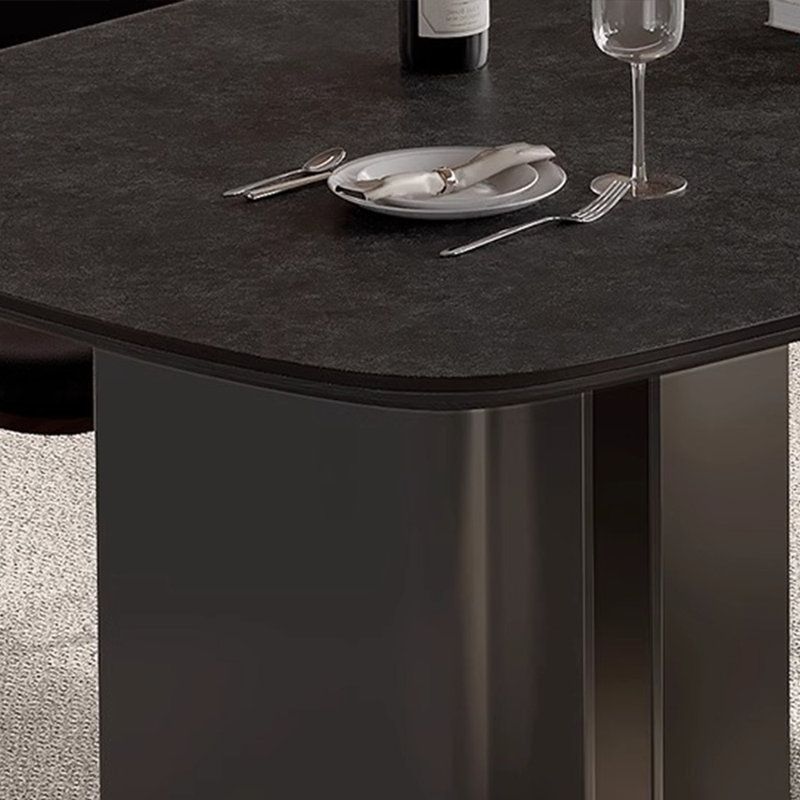 Table de salle à manger rectangulaire de haute qualité, H 29,52 po x L 86,61 po x l 35,43 po