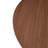 47.25 Inch Round Dining Table, Retro Style, Brushed Texture, Suitable For 4-6 People, MDF Tabletop, Metal Frame, Walnut Wood, Bronze Color.