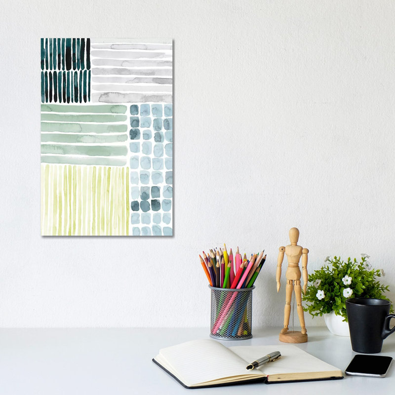 Aerial Abstract I by Grace Popp - Wrapped Canvas Painting, 20.32 cm H x 30.48 cm W