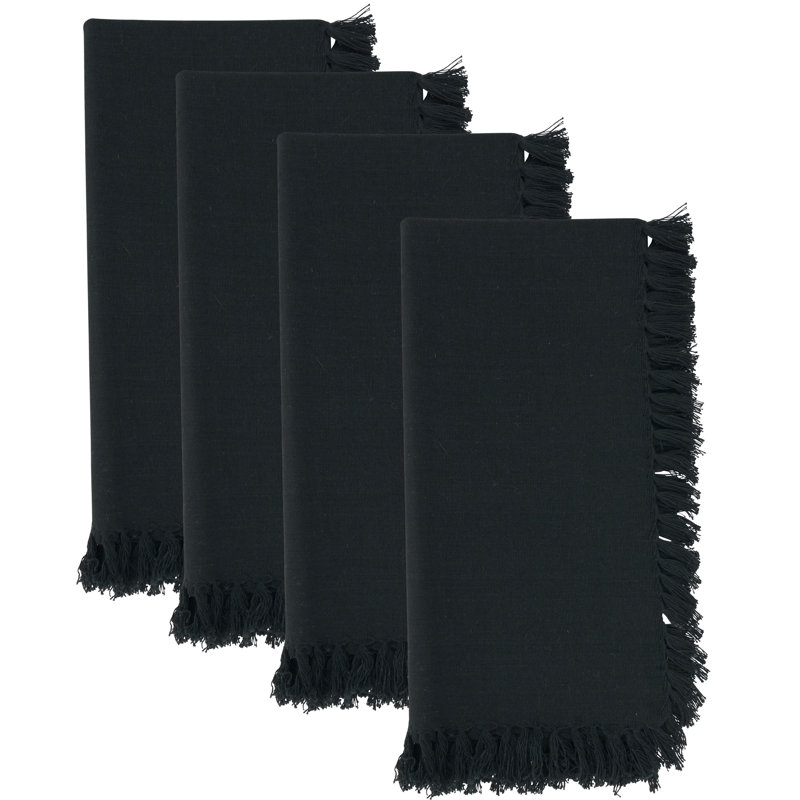 Sabrina Design 20" Cotton Napkin, Black
