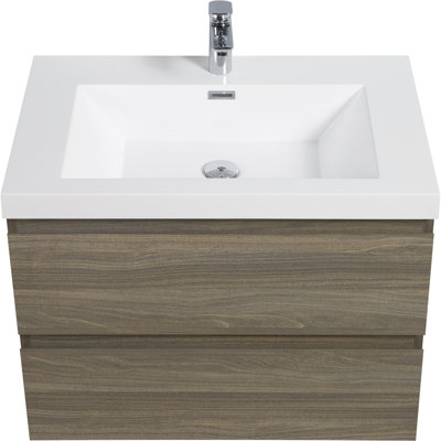Meuble-lavabo mural moderne pour salle de bain