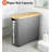 Foldable Toilet Paper Storage Basket With Lid And Handle, Multi-Purpose Bathroom Organizer For Rolls, Towels, And Accessories