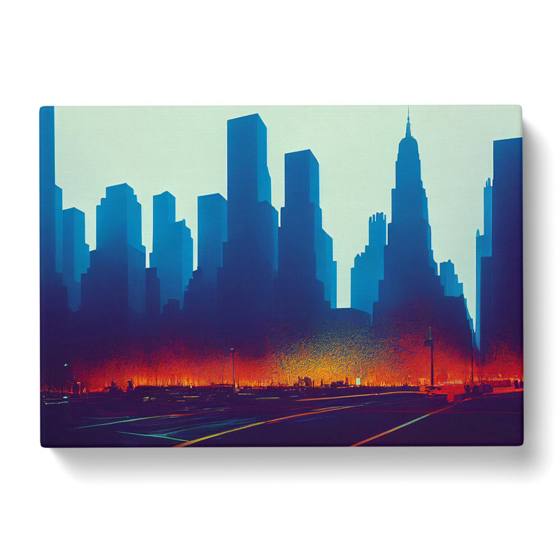 A New York City Skyline Vol.3 - Wrapped Canvas Print, 35cm H x 50cm W x 3cm D