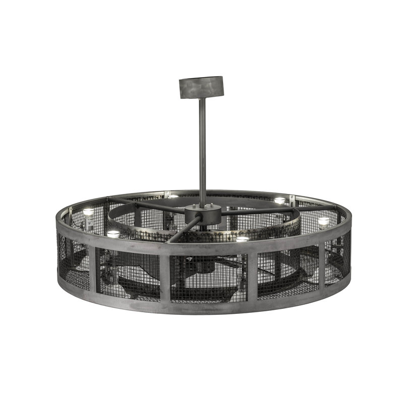 48" Wide Paloma Golpe Chandel-Air, 11.5" H x 48" W x 48" D, Steel