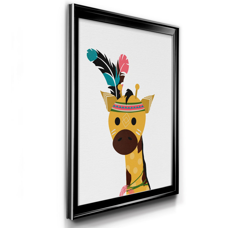 Art encadré Emilio Giraffe, Noir, H 22,5 po x l 30,5 po x P 1,5 po
