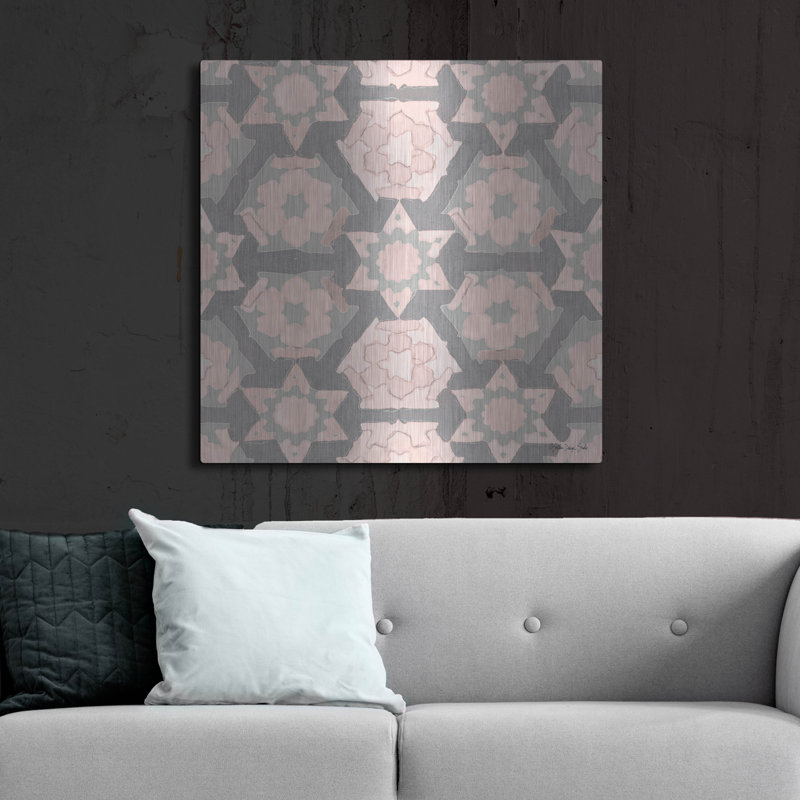 " Pink And Gray Pattern 4 " by Stellar Design Studio