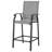 Outdoor 3-piece PVC-coated polyester Bar Set, Height Back Bar Stools And Umbrella Hole