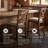 Hannalise Upholstered Counter Stool with Solid Wood Frame