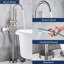 Akaash Floor Clawfoot Tub Faucet Bath Filler