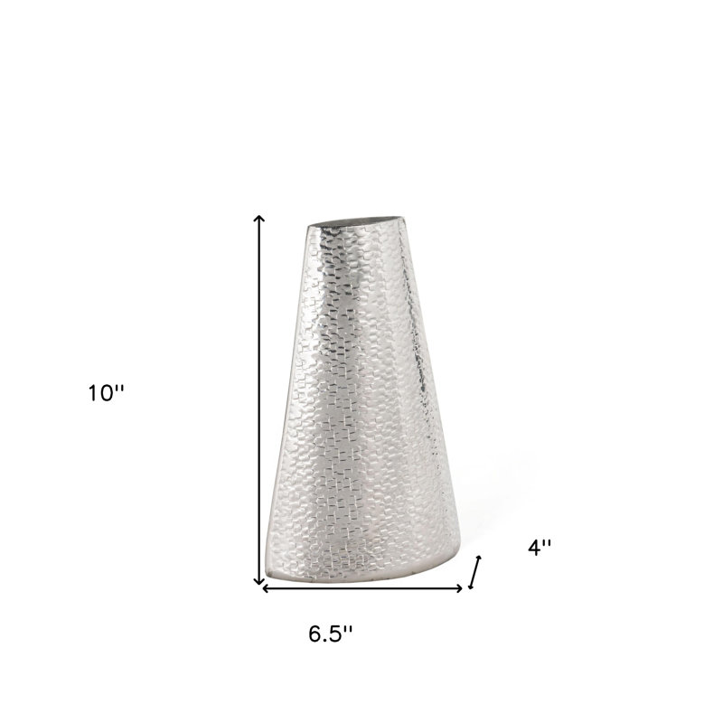 Vase de table en aluminium 10 po