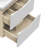 Vanity Unit with Basin Wall Mounted Space-saving Oak Body White Drawer Surface Designer
