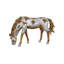 Mustang Horse Armored Sculpture, Grazing