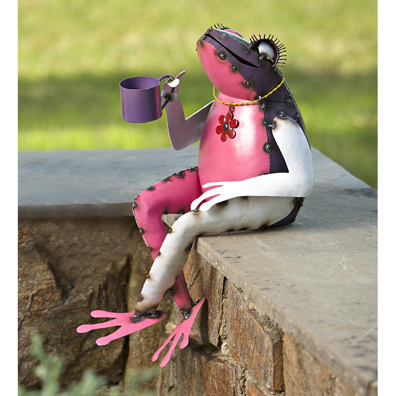 Art de jardin grenouille à thé
