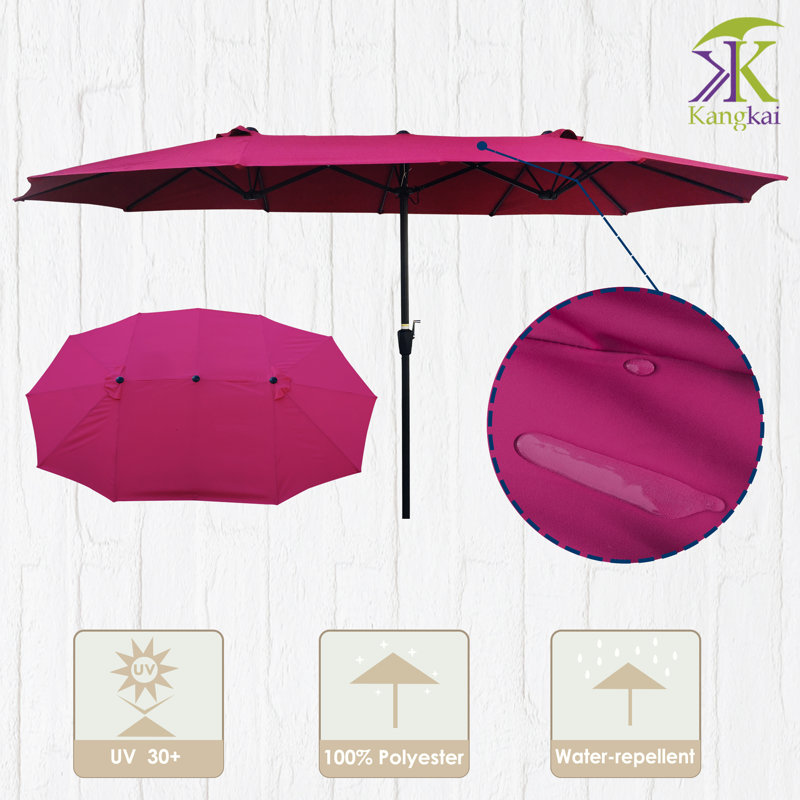 Parasol de marché 15 pi Nilay, Rouge