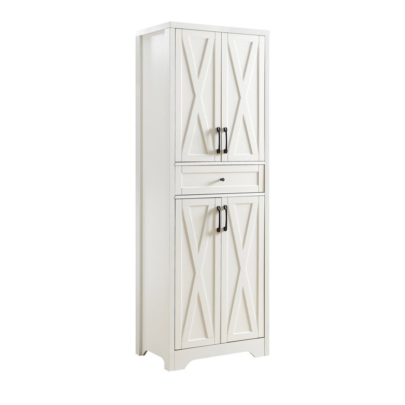 68"High Living Room Sideboard, Cream
