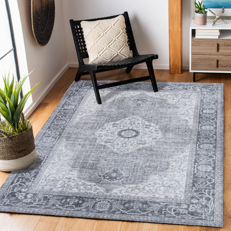 Gweltaz Constance Machine Washable Imagine Printed Chenille Rugs