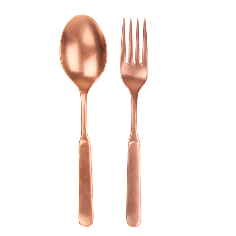 Stainless Steel Serving Piece, Copper