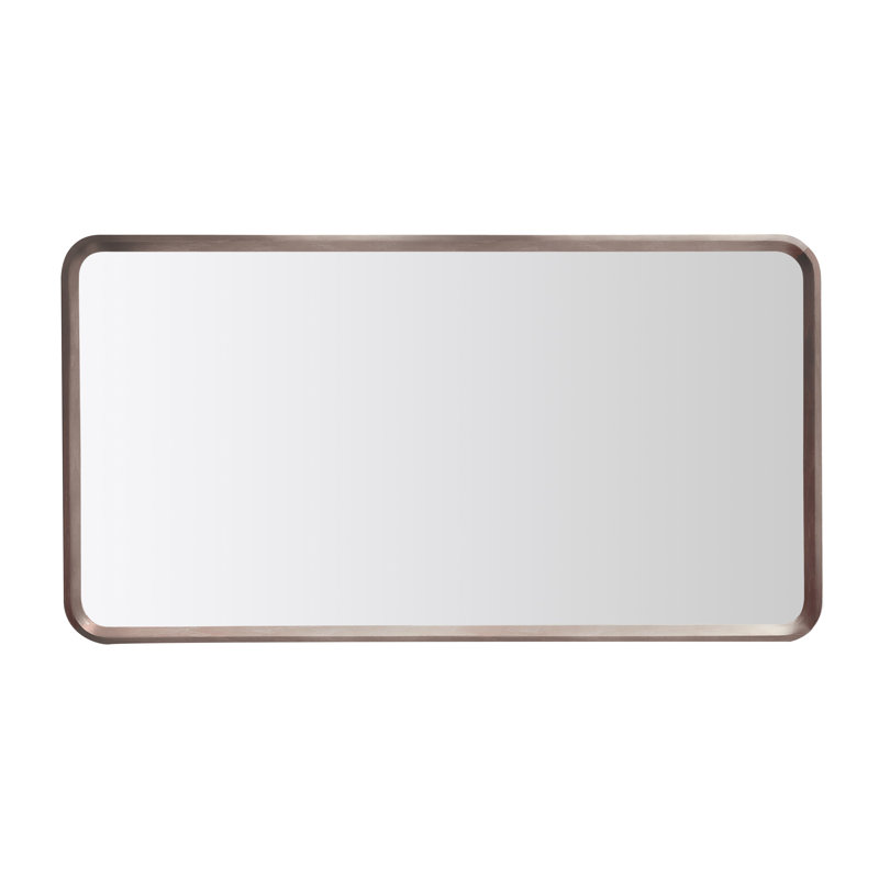 Miroir plat Aliyani, Chêne châtaigner, 29,5 po x 55 po