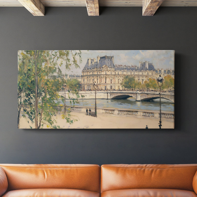 Série paysage - Lxxxxi - Toile tendue avec châssis - Prêt à accrocher, H 24 po x l 48 po