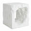 Lyra Outdoor Patio Karst Cave Inspired MGO Side Table, White