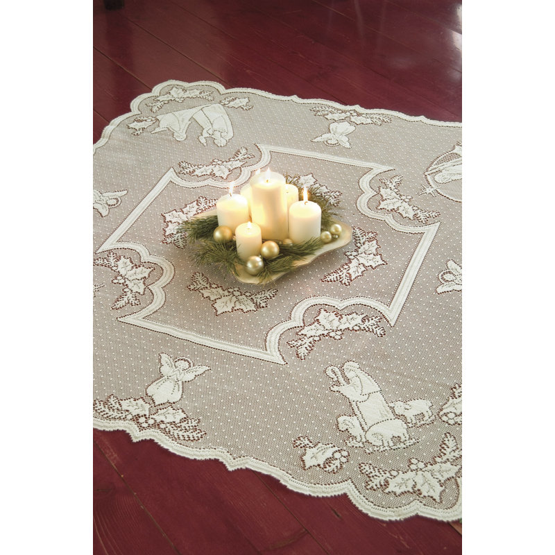 Kimo Geometric Square Christmas Table Topper
