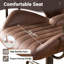 Chaise de travail ergonomique en suède avec accoudoirs rembourrés Viola-133387153