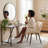 Upholstered Dining Chairs Faux Leather Side Chair With Metal Frame-2123006440