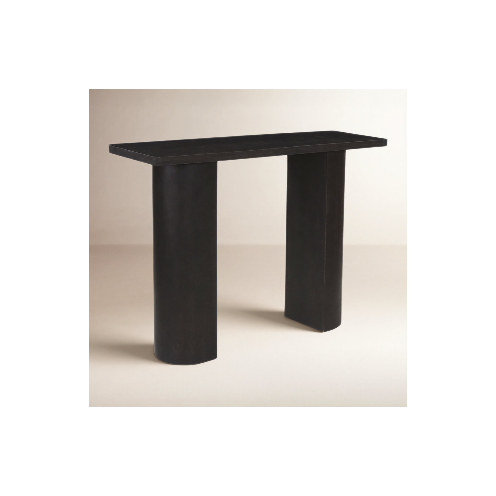 Moscow 50'' Solid Wood Console Table, Matte Black