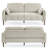 69" Mid-Century Modern Channel Tufted Loveseat-116326989