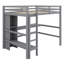 Loft Bed With Multifunction Shelves And Under-Bed Desk-911610191